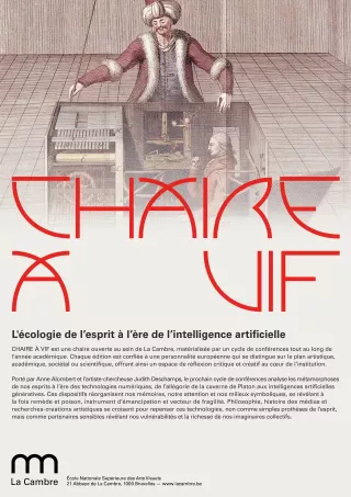 Affiche Chaire a vif 2026 OK