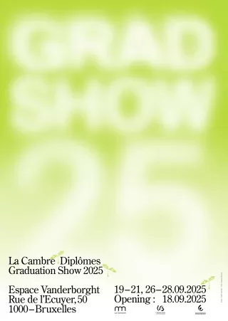 Affiche Graduation show 2025