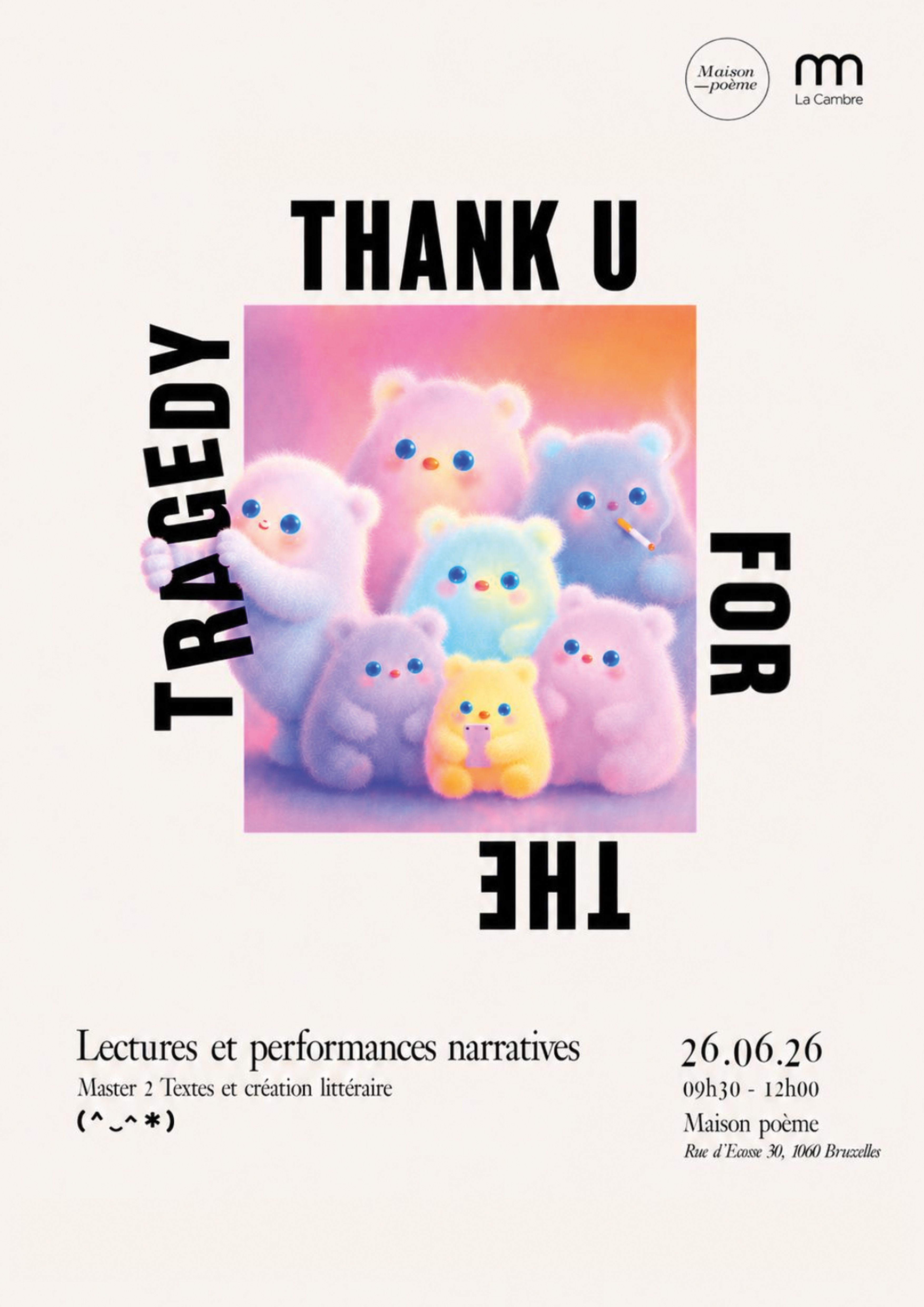 Affiche Textes et creation littéraire