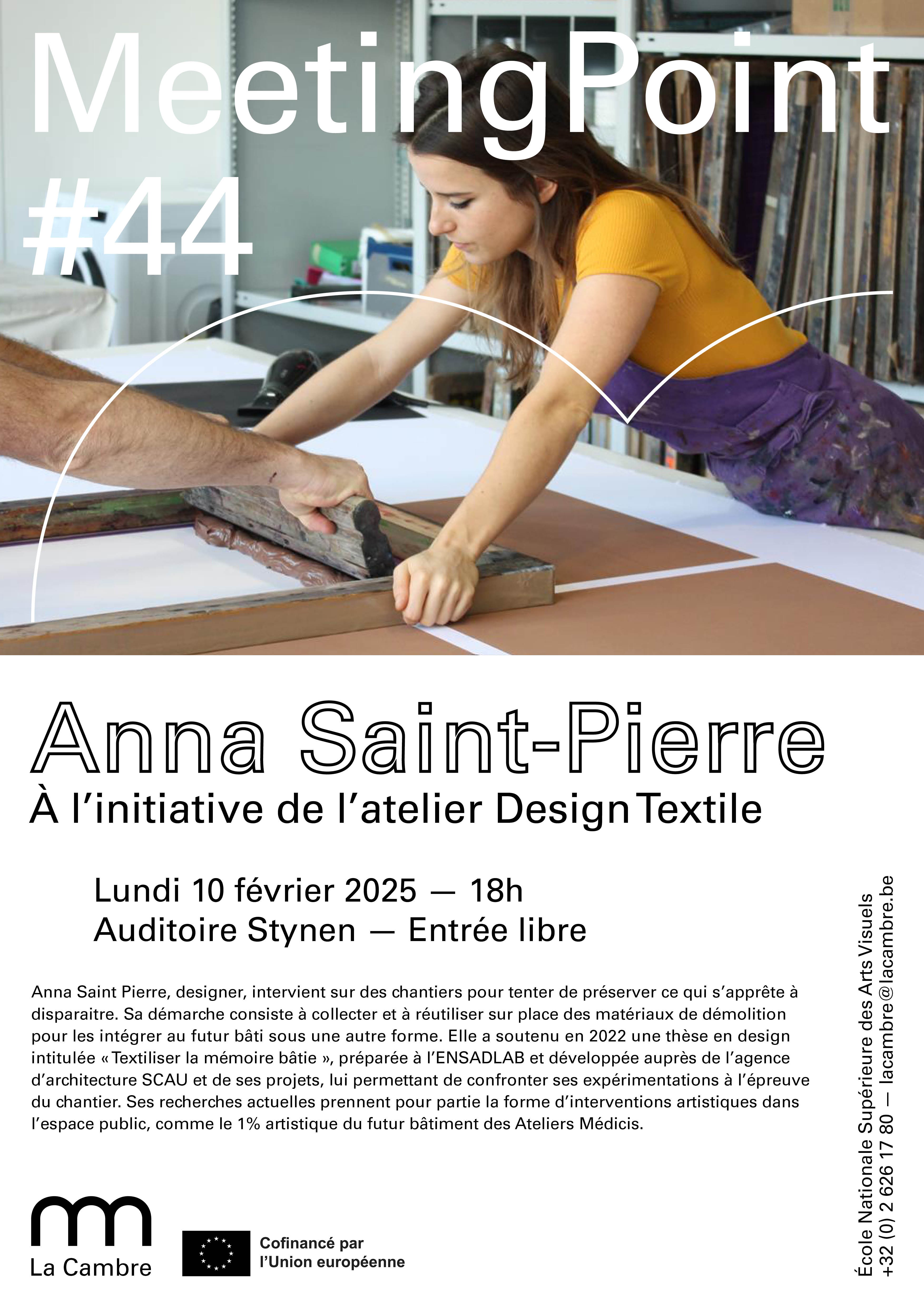 Affiche Meeting point 44 Anna Saint Pierre