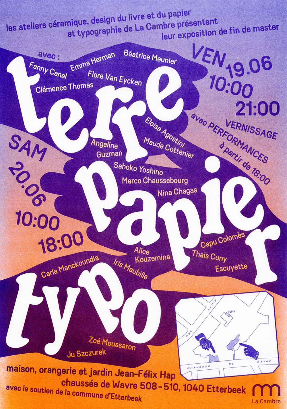 Terre papier typo affiche 1000px